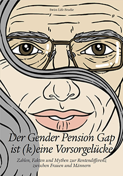 Illustrierte Frau mit Brille