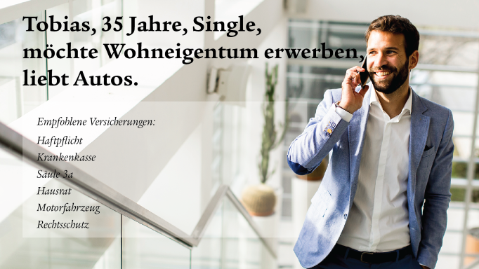 Für einen Mann mit 35 Jahren gibt es diverse empfohlene Versicherungen