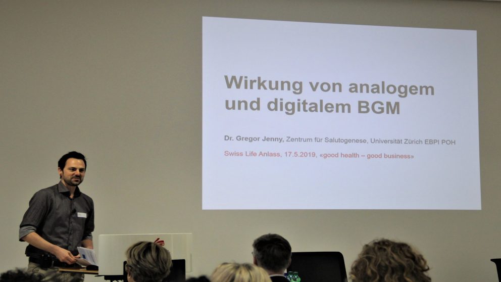 Referent bei der Präsentation