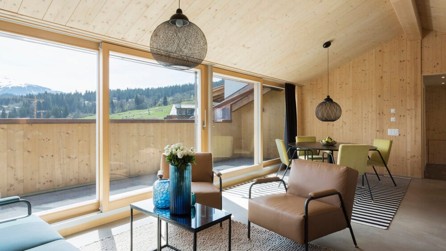 Interior design of a holiday chalet