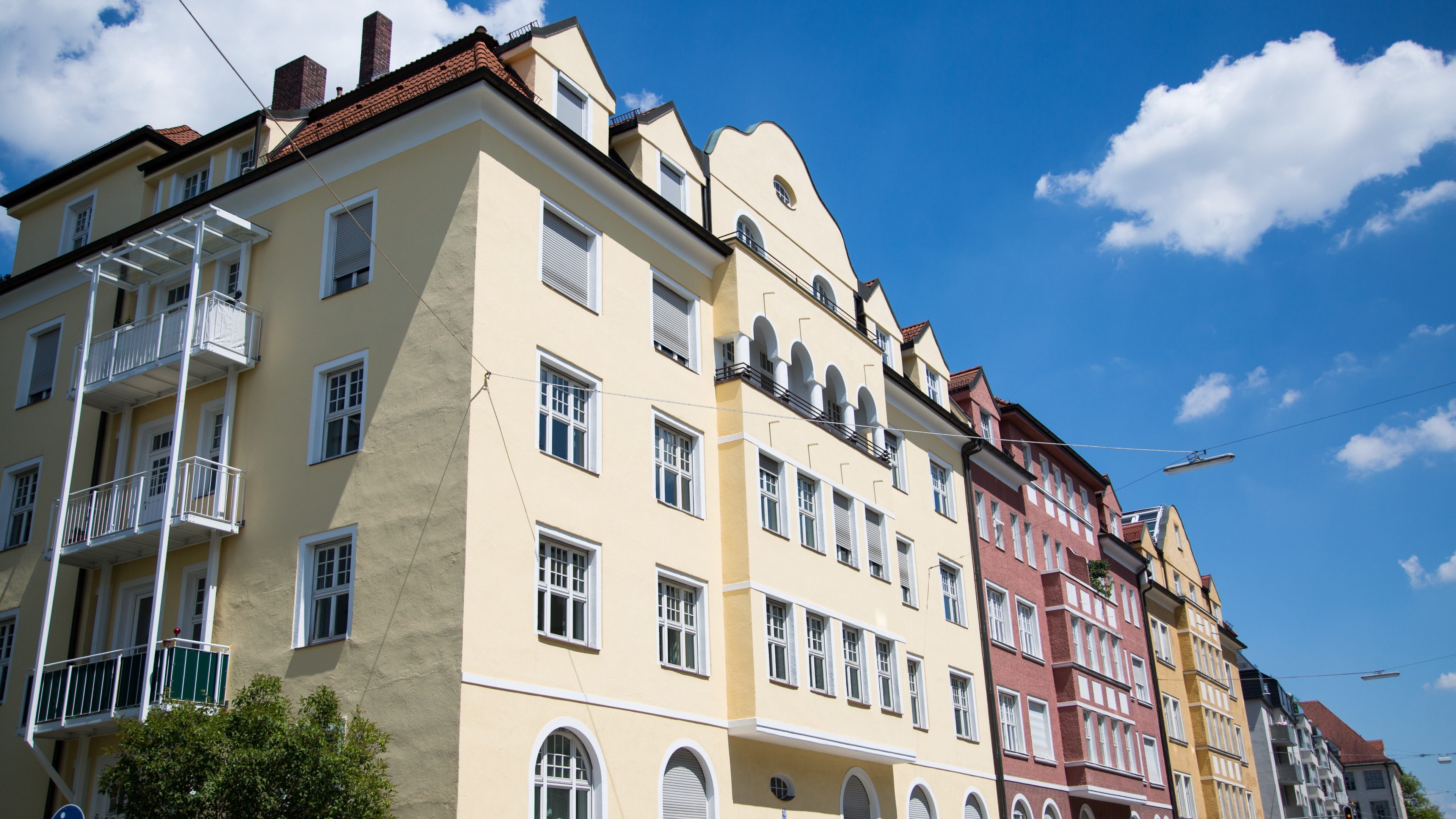 wunderschöne Altbauhäuser in München