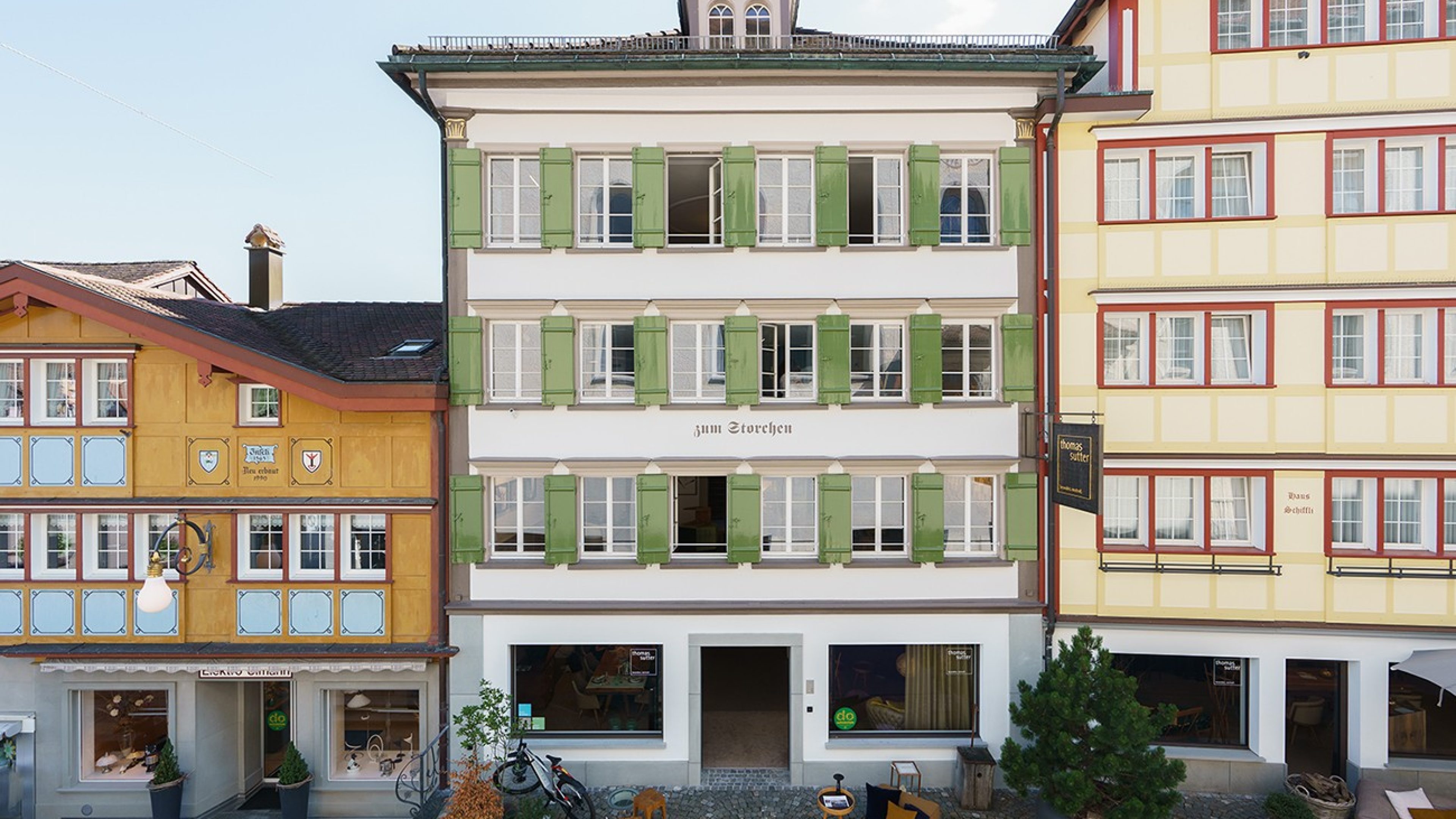A row of houses in Appenzell