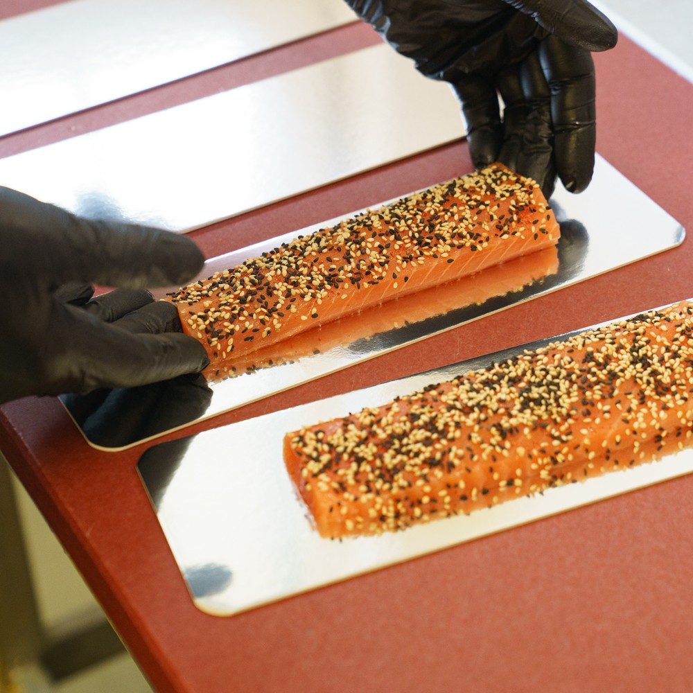 a fillet of salmon 