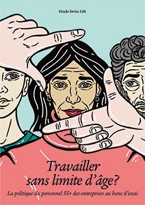 Illustration: trois personnes d’âges différents. Une main encadre la personne au centre et la met en évidence.