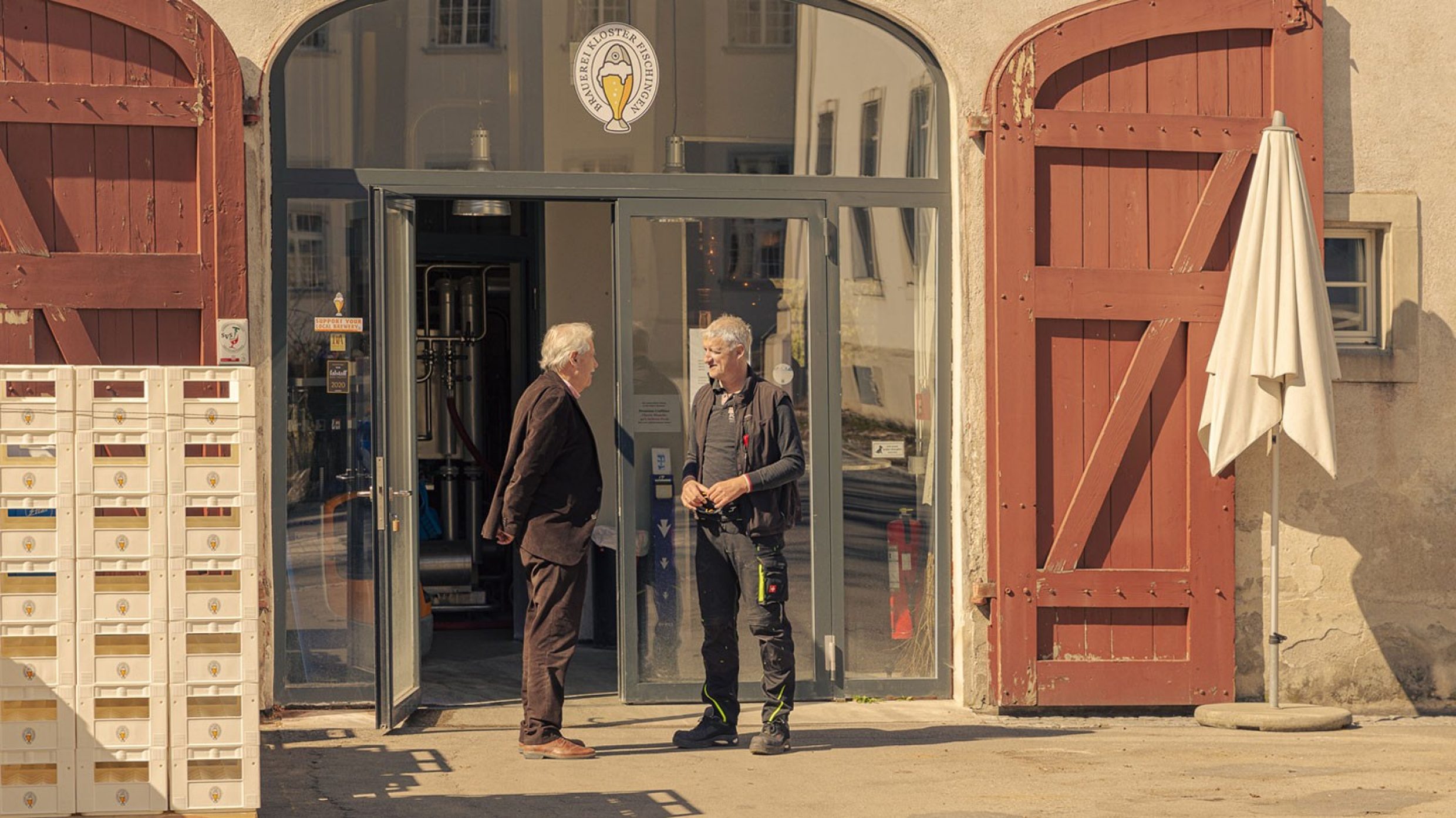 Environ 100 000 litres de bière sont brassés chaque année derrière cette porte: la brasserie de l’abbaye de Fischingen est située dans une aile de l’édifice. L’eau utilisée pour la production provient de la source de l’abbaye.