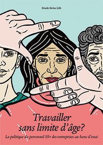 Illustration: trois personnes d’âges différents. Une main encadre la personne au centre et la met en évidence.