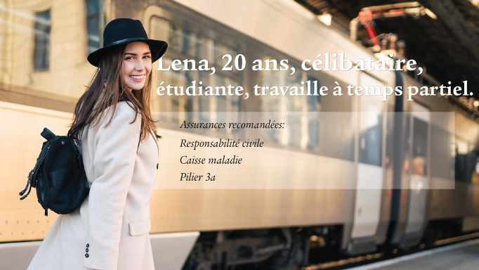 Pour une femme de 20 ans, nous conseillons les assurances suivantes: responsabilité civile, caisse maladie, pilier 3a