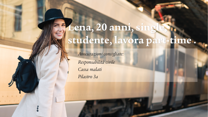 Per una donna di 20 anni consigliamo le assicurazioni seguenti: responsabilità civile, cassa malati, pilastro 3a